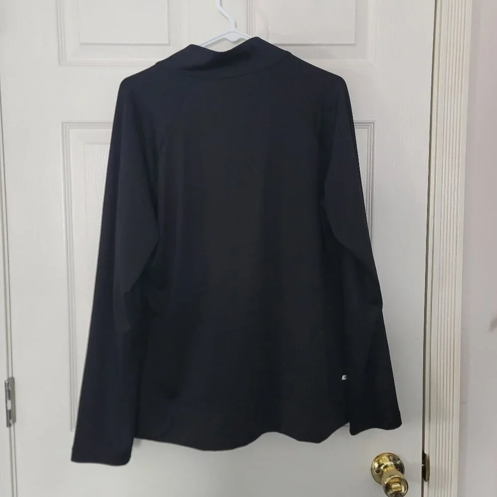 Kids/girls black and pink full zip Danskin now athletic sweatshirt with pockets